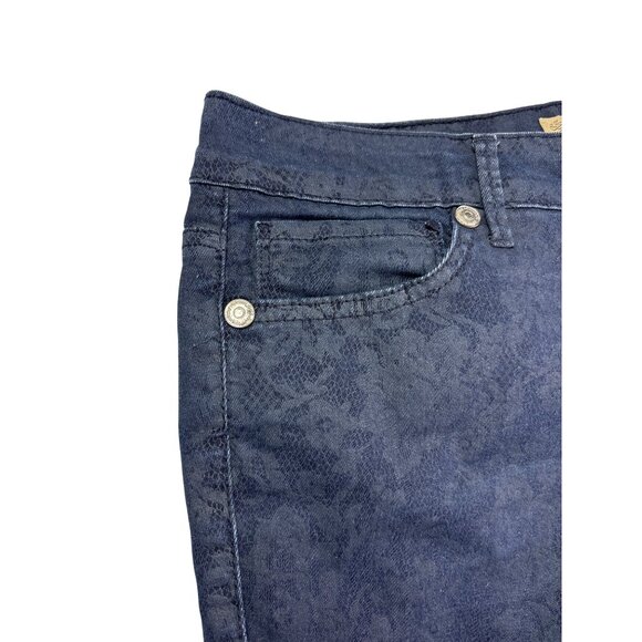Nine West Vintage America Collection Matchstick Skinny Jeans 6/28 Lace Print - Picture 3 of 4